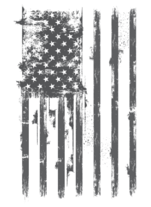 58 - gray distressed flag