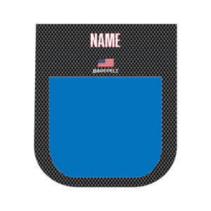 Carbon Fiber Blue Barepelt Pouch