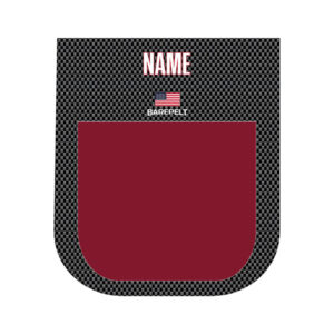 Carbon Fiber Burgundy Barepelt Pouch