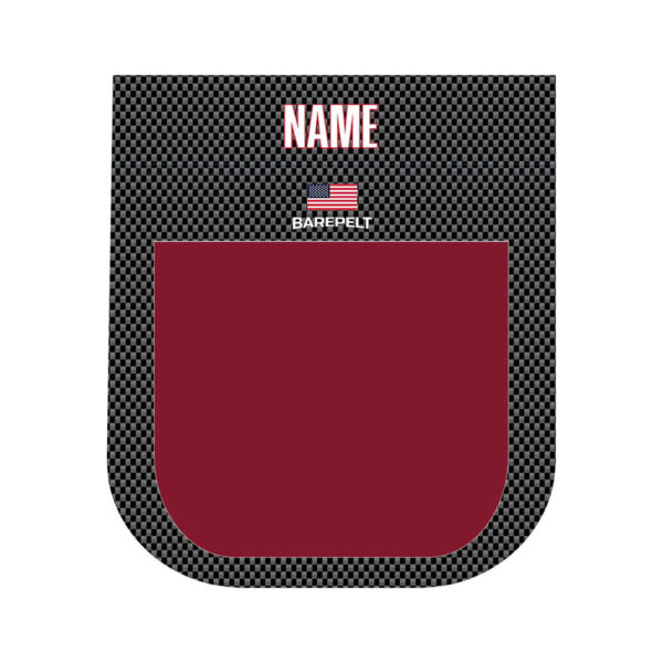 Carbon Fiber Burgundy Barepelt Pouch