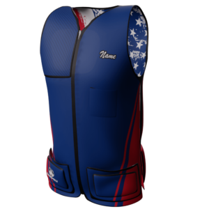 Old Glory Red, White and Blue Fade, David King Pro Model Vest