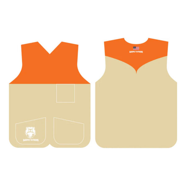 Light Tan and Orange Barepelt Outdoors Vest