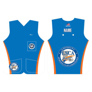 Louisiana Sporting Clays Association Orange Stripe Vest